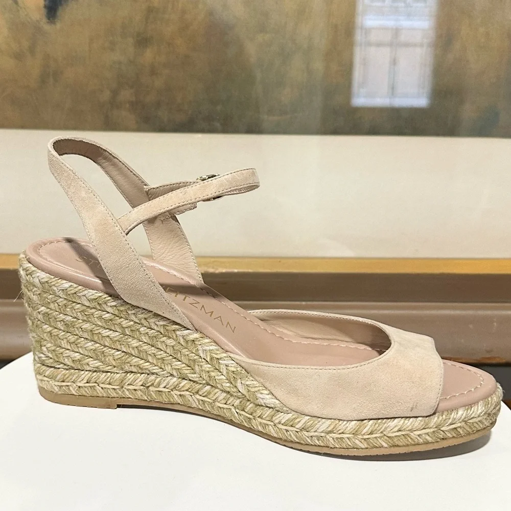 🌹STUART WEITZMAN🌹 Tia Espadrille Wedge Sandal Size: 8.5B